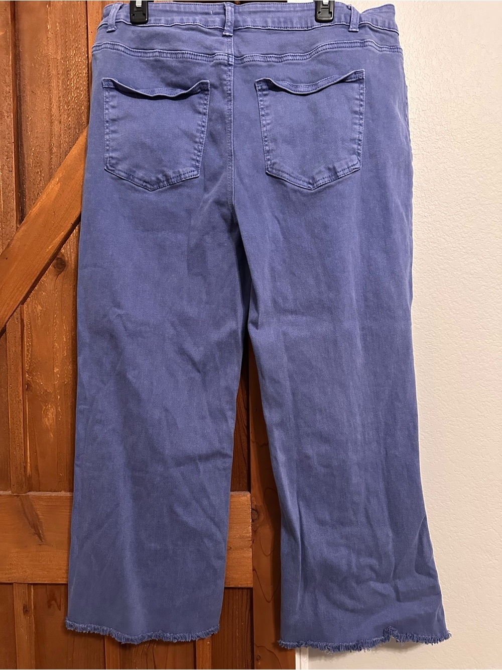Chic Soul blue Cropped Wide Leg Pants